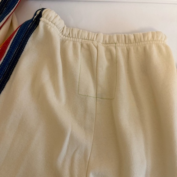 Aviator Nation Cream Joggers with Multicolor Stripe - Picture 9 of 9